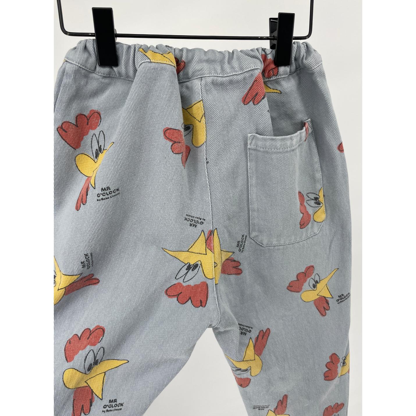Broek Lichtblauw Hanenprint Maat 116 / 122; Afbeelding: 5