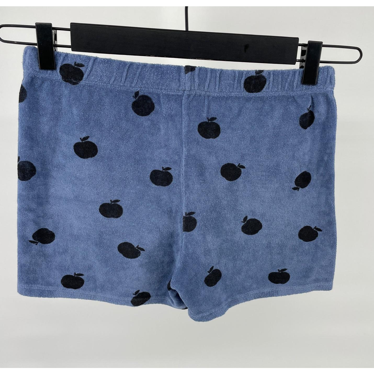 Korte Broek Blauw Appel Print Maat 140 / 146; Afbeelding: 2