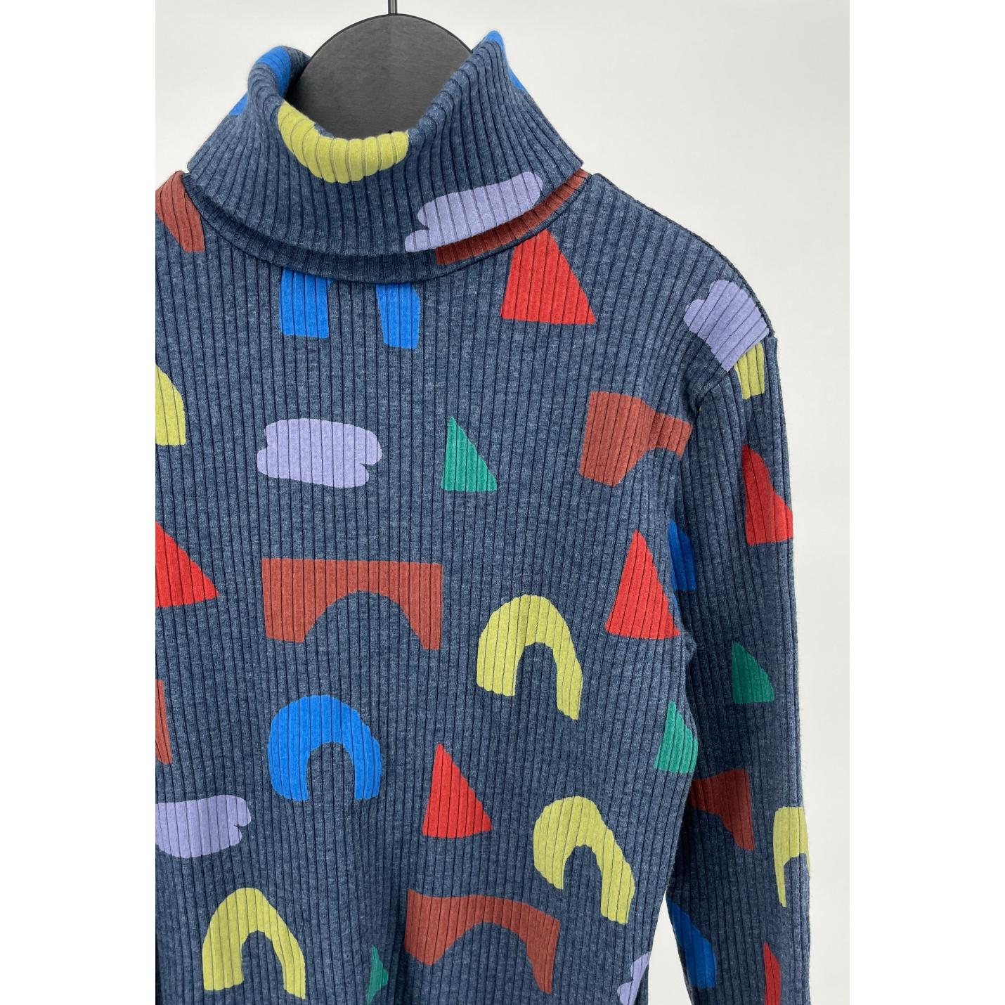Longsleeve Col Blauw Multicolor Print Maat 104 / 110; Afbeelding: 4