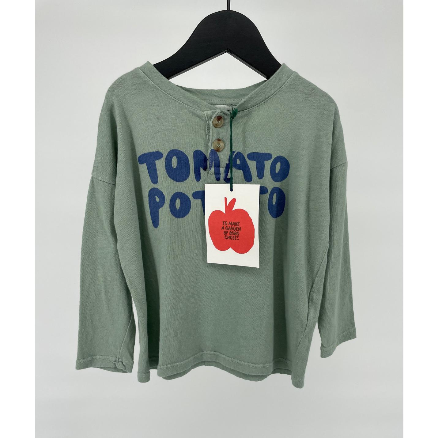 Longsleeve Groen Tomato Potato Maat 86 / 92