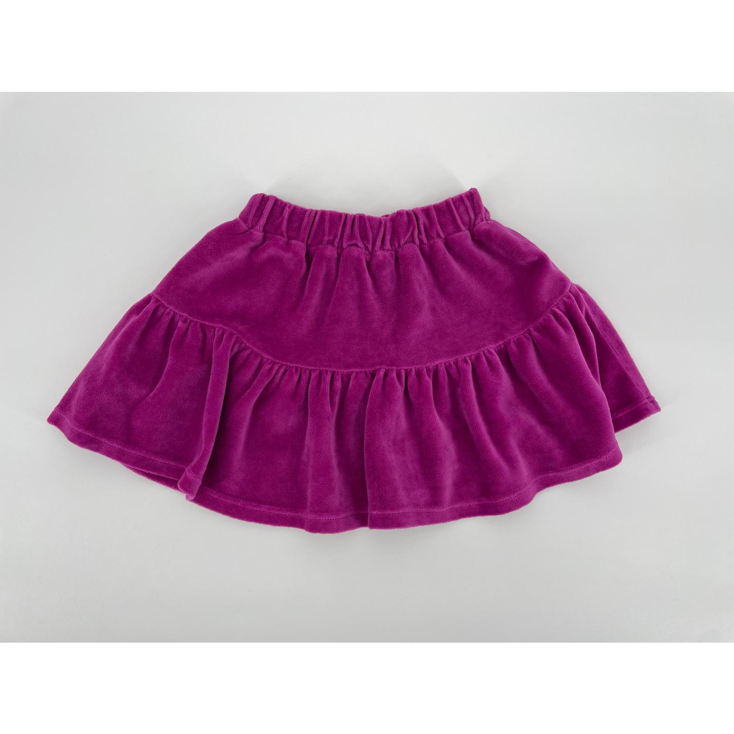 Rok Roze Velours Hartje Maat 92 / 98; Afbeelding: 3