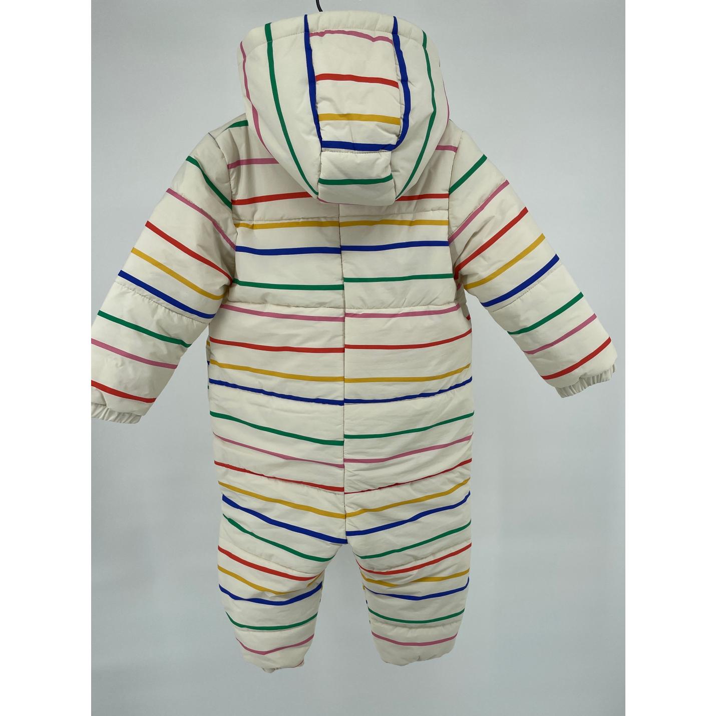 Overal Beige Multicolor Strepen Maat 92 / 98; Afbeelding: 3