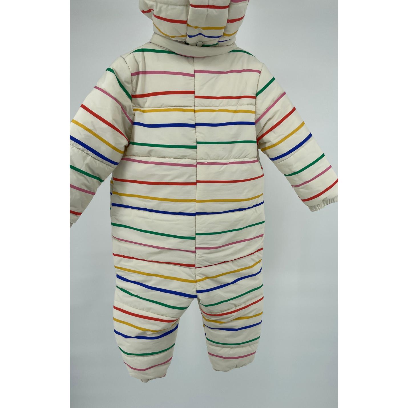 Overal Beige Multicolor Strepen Maat 92 / 98; Afbeelding: 6