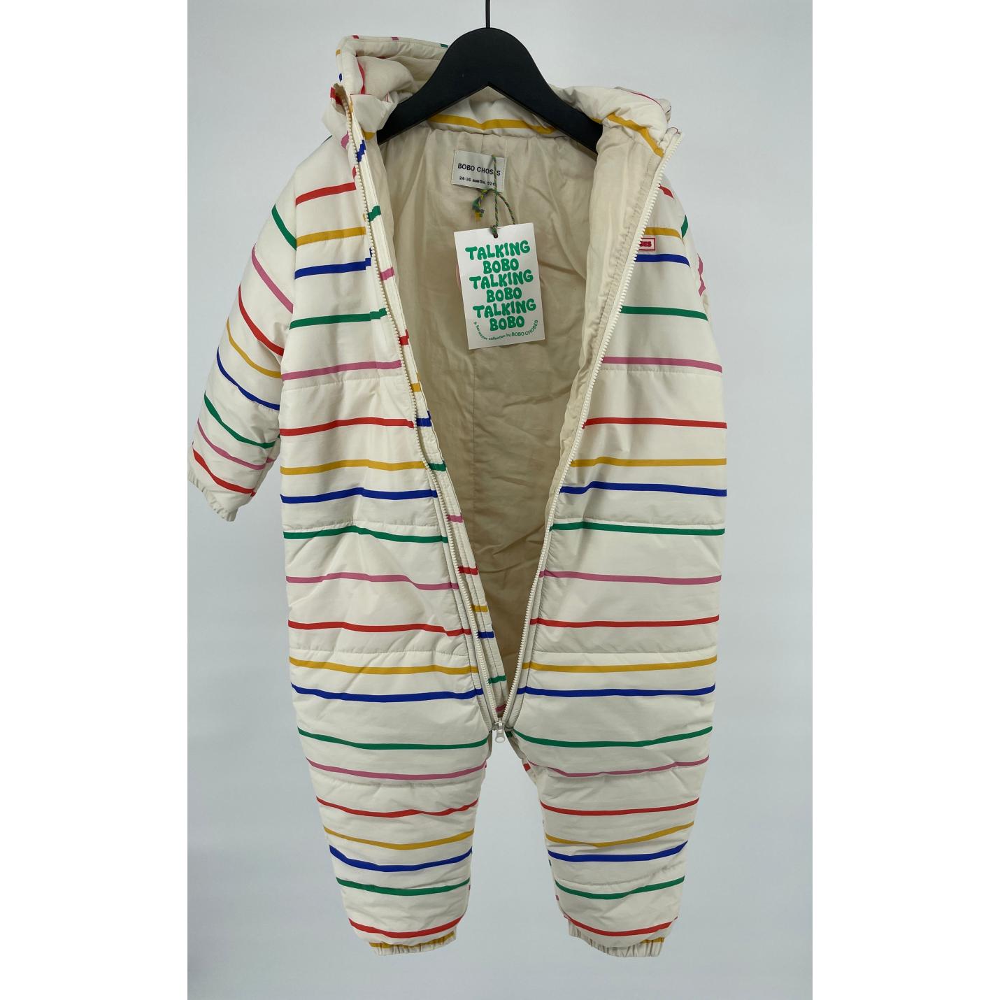 Overal Beige Multicolor Strepen Maat 92 / 98; Afbeelding: 7
