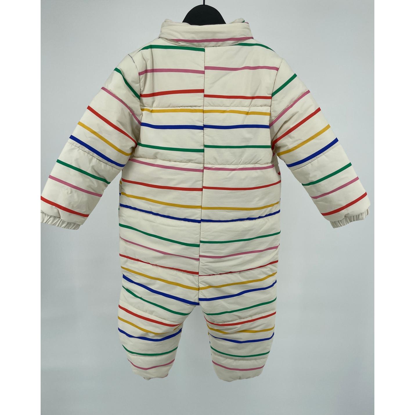 Overal Beige Multicolor Strepen Maat 92 / 98; Afbeelding: 9