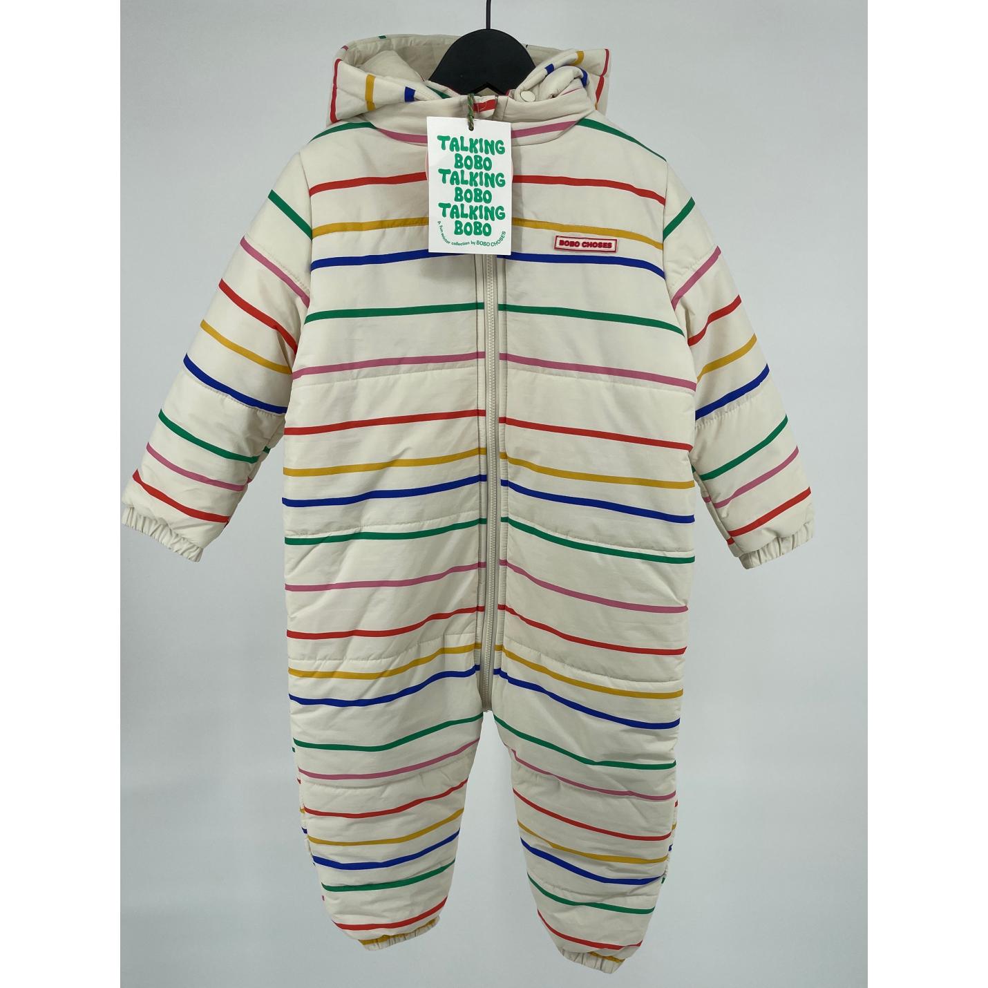 Overal Beige Multicolor Strepen Maat 92 / 98