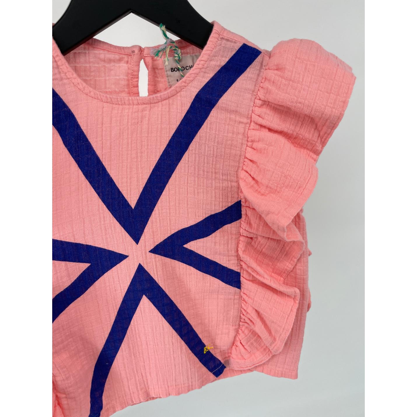 Top Mouwloos Roze Roesjes - 104 / 110 - Nieuw; Afbeelding: 5