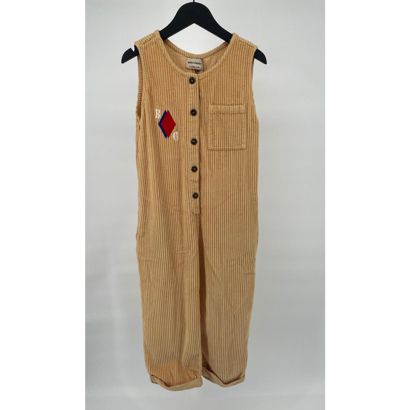 Tuinbroek Geel Beige Maat 116 / 122 NIEUW; Afbeelding: 2