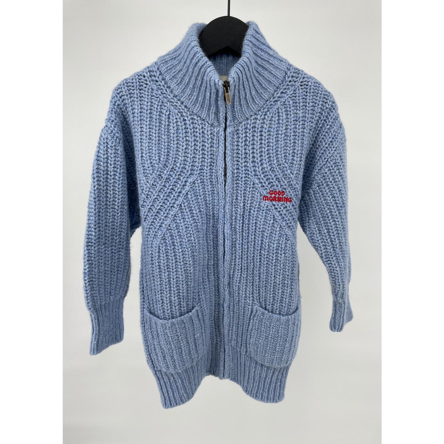 Vest Lichtblauw Wol Maat 116 / 122 NIEUW; Afbeelding: 2