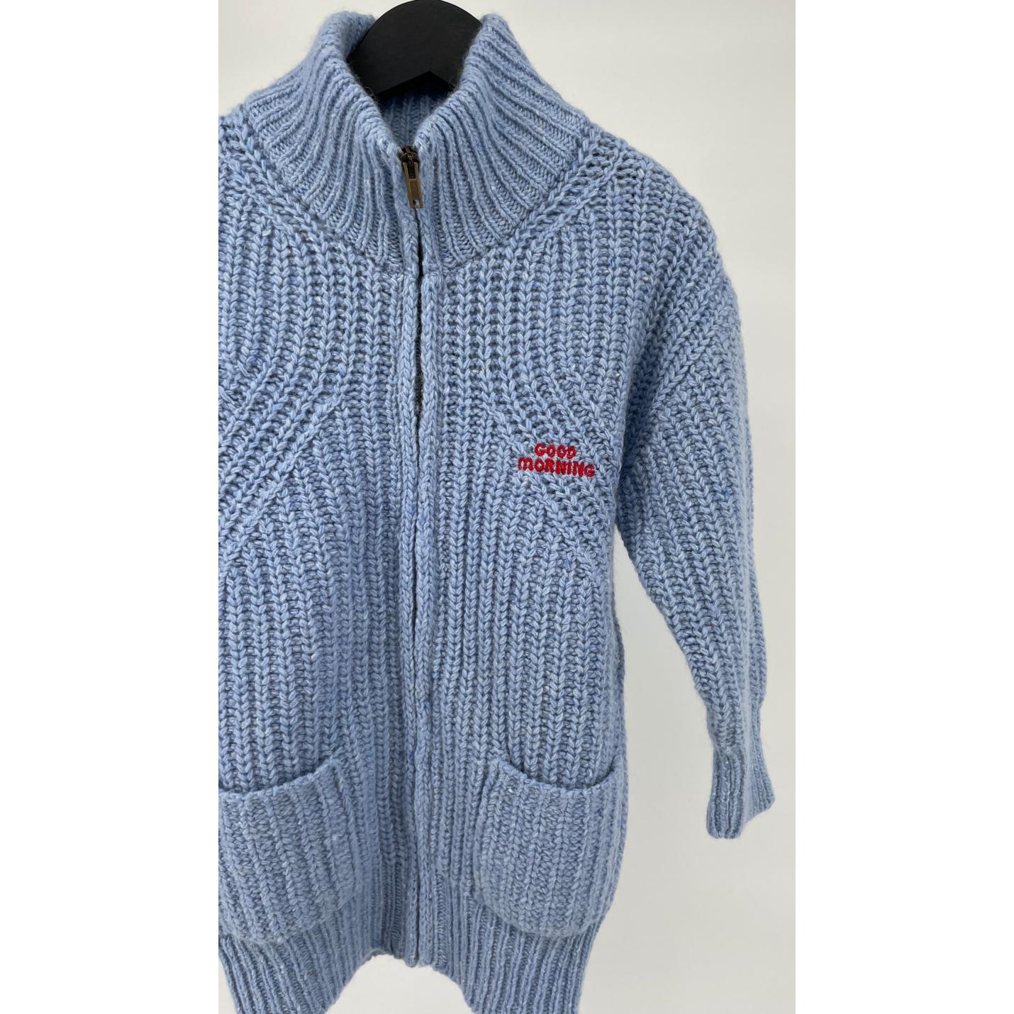 Vest Lichtblauw Wol Maat 116 / 122 NIEUW; Afbeelding: 4