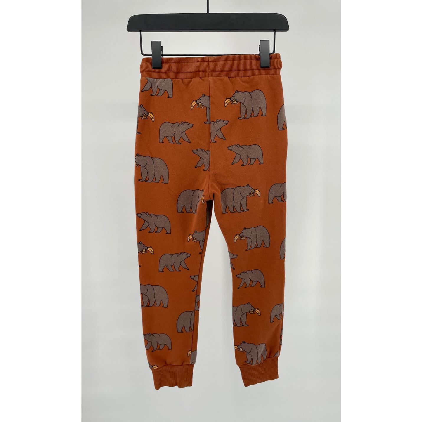 Joggingbroek Bruin met Beren Maat 134 / 140; Afbeelding: 2