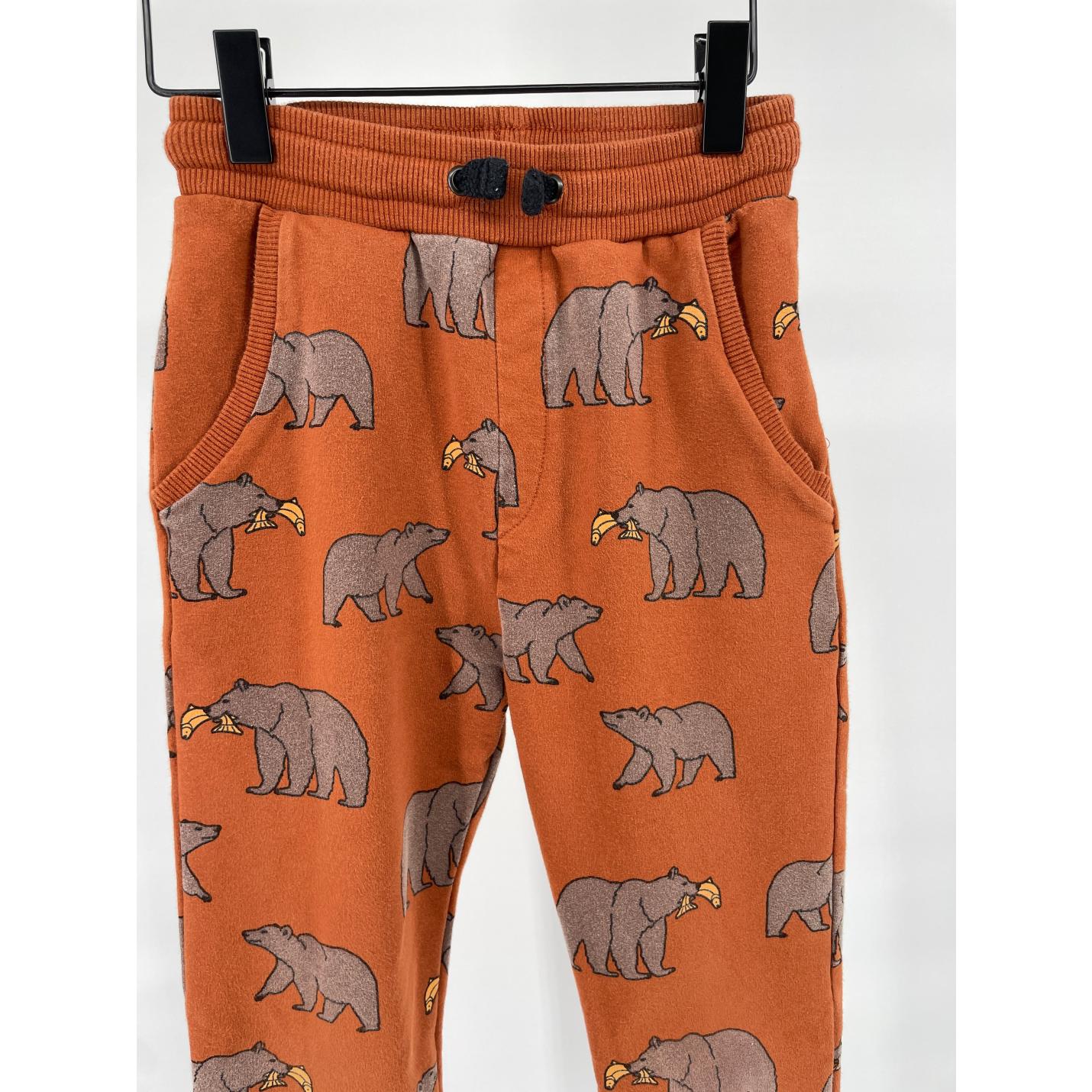 Joggingbroek Bruin met Beren Maat 134 / 140; Afbeelding: 3