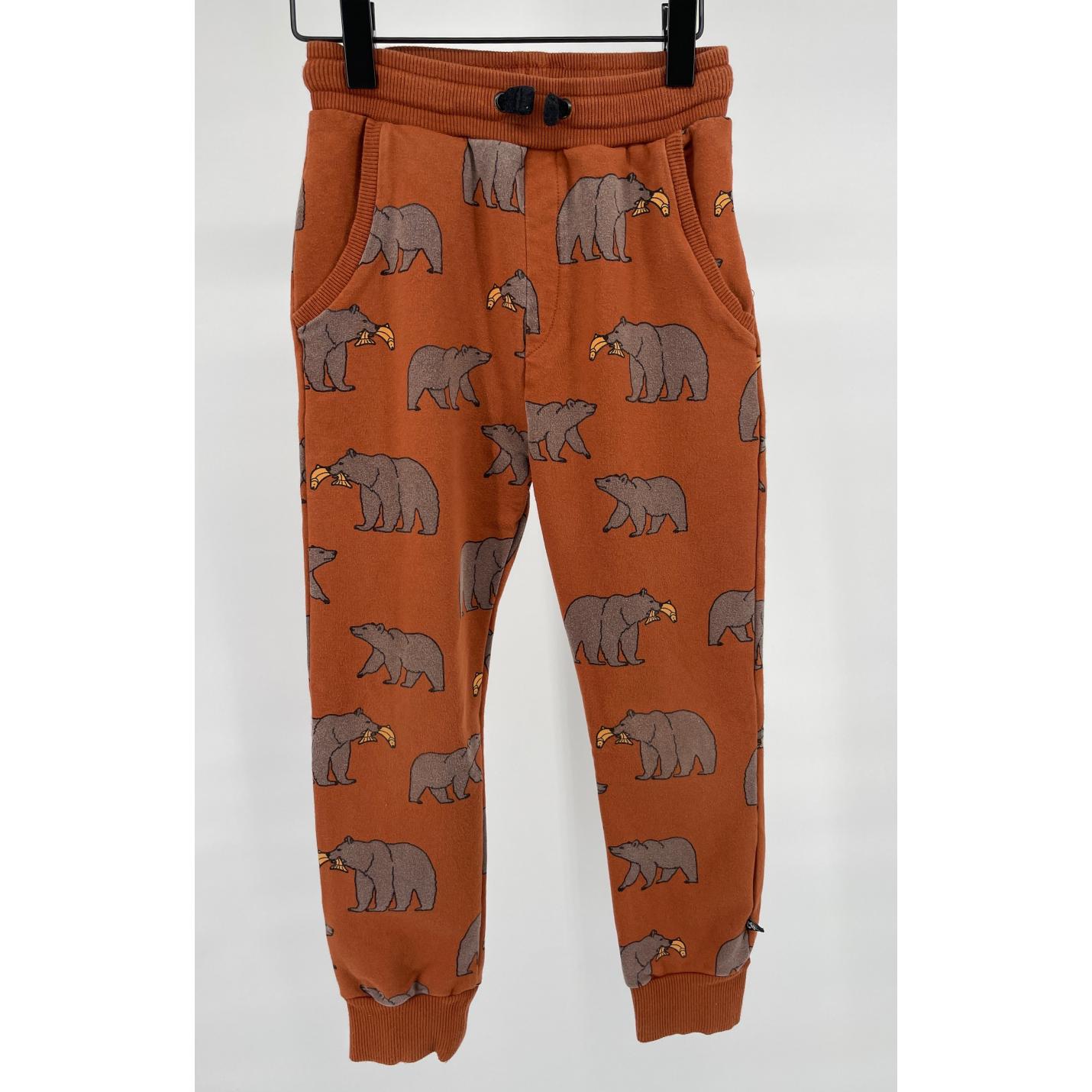 Joggingbroek Bruin met Beren Maat 134 / 140; Afbeelding: 4