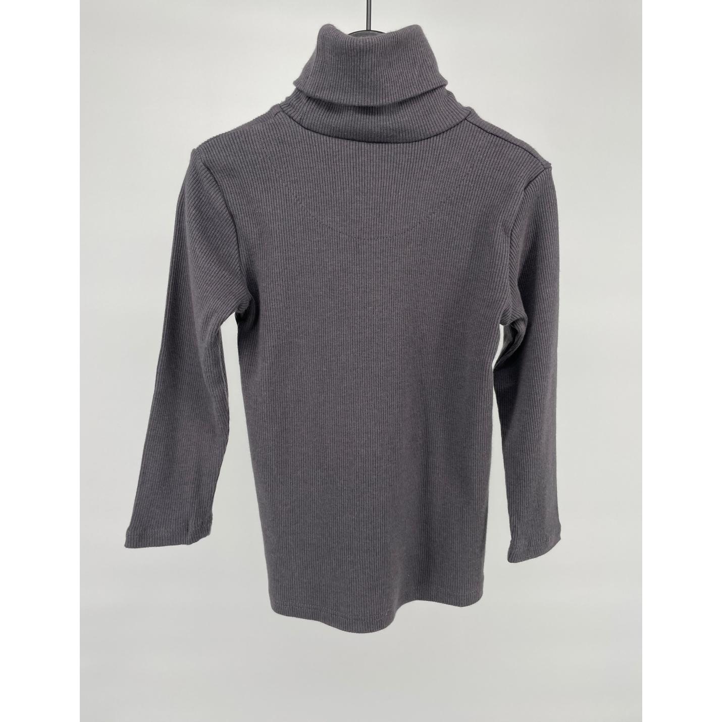 Longsleeve Grijs Rib met Col Maat 74 / 80; Afbeelding: 3