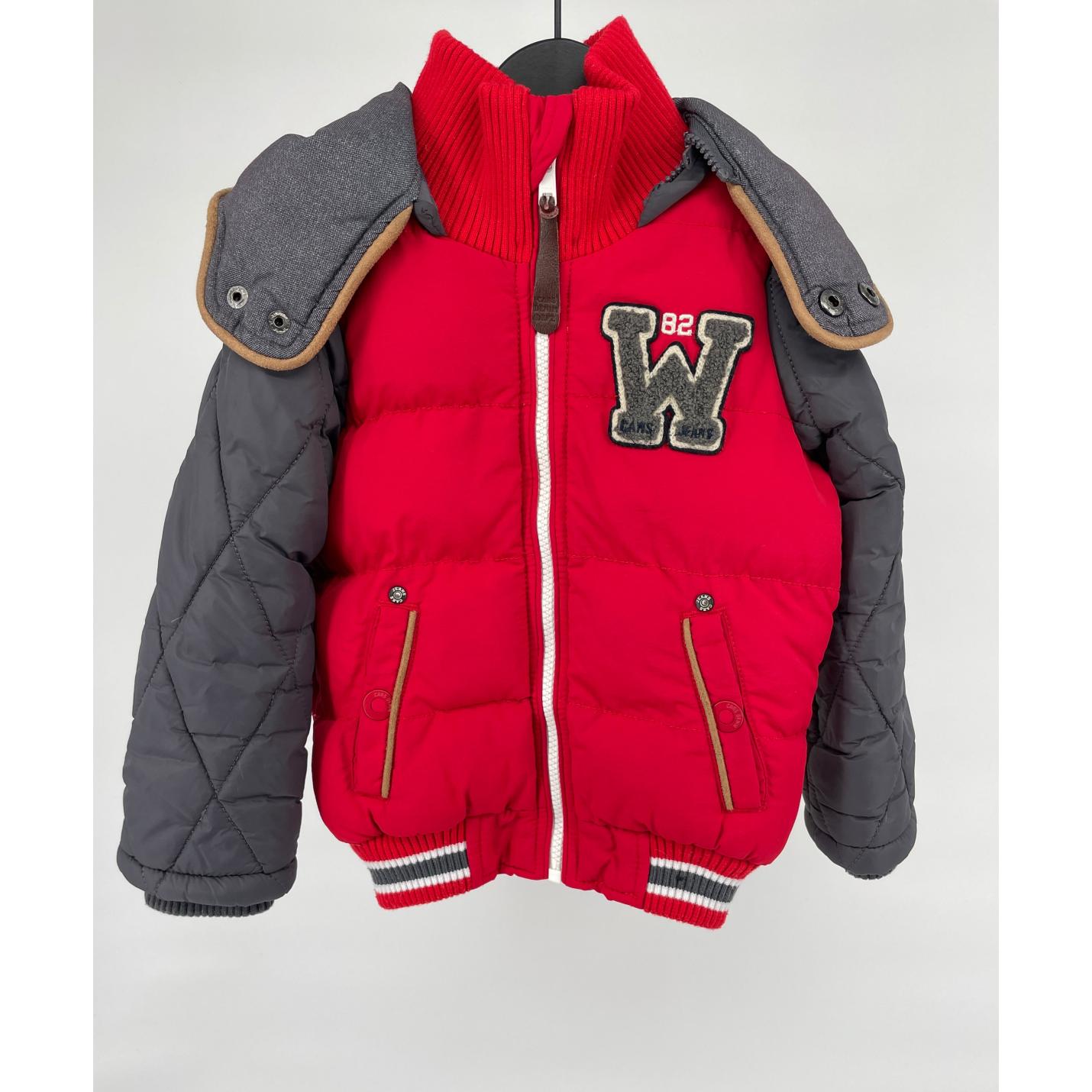 Jas Rood Grijs Maat 92