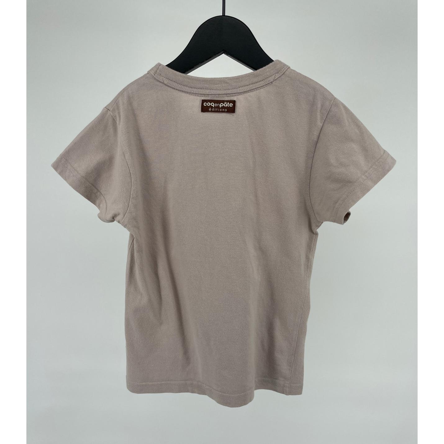 T-shirt Beige Croqueur de Croissants Maat 104; Afbeelding: 2