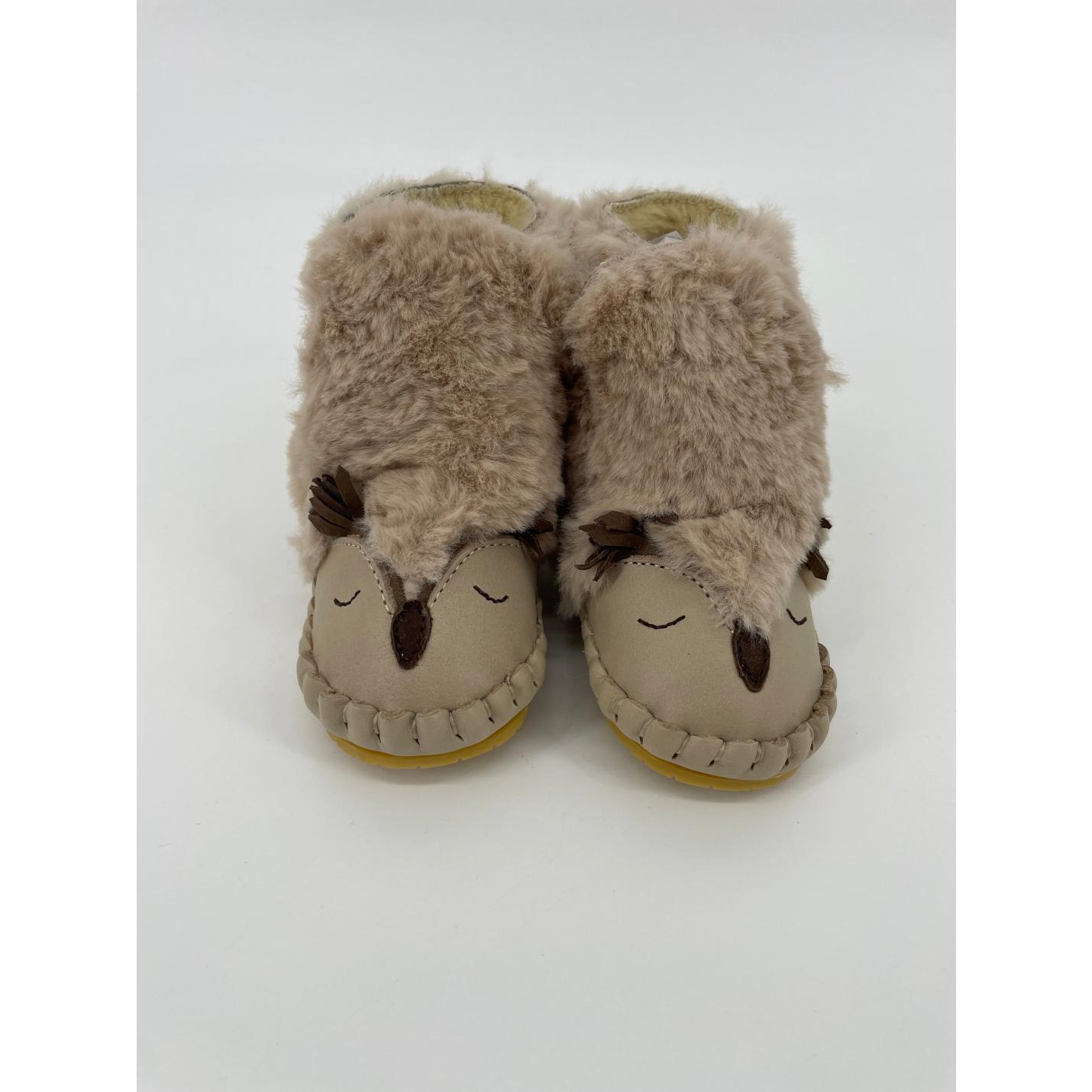 Kapi Exclusive Owl Boots Beige Leer Faux Fur Maat 20; Afbeelding: 3