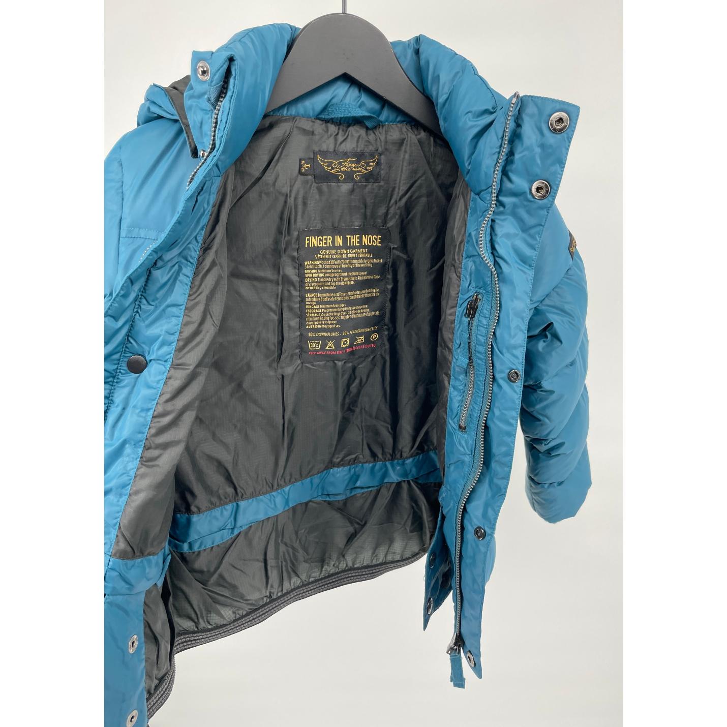 Winterjas Petrol Blauw Dons Maat 122; Afbeelding: 6