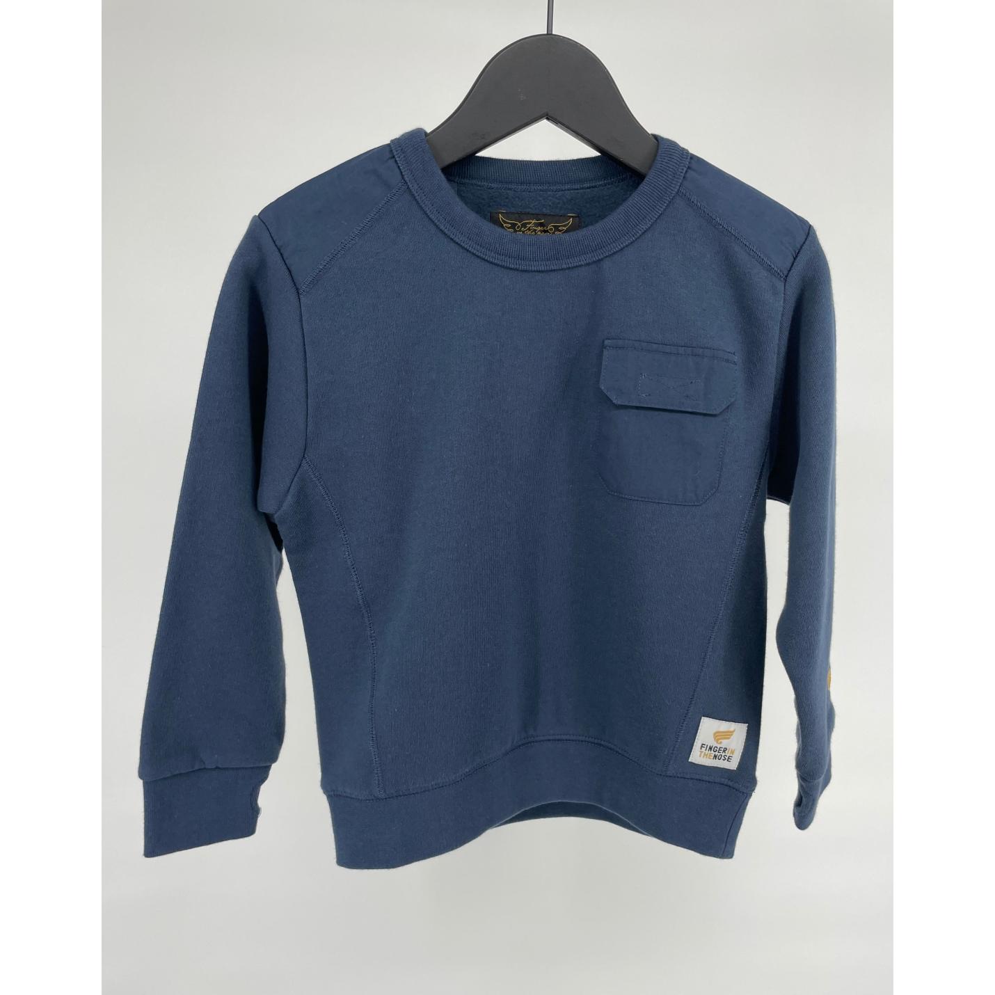 Trui Donkerblauw met Zakje Maat 110; Afbeelding: 2
