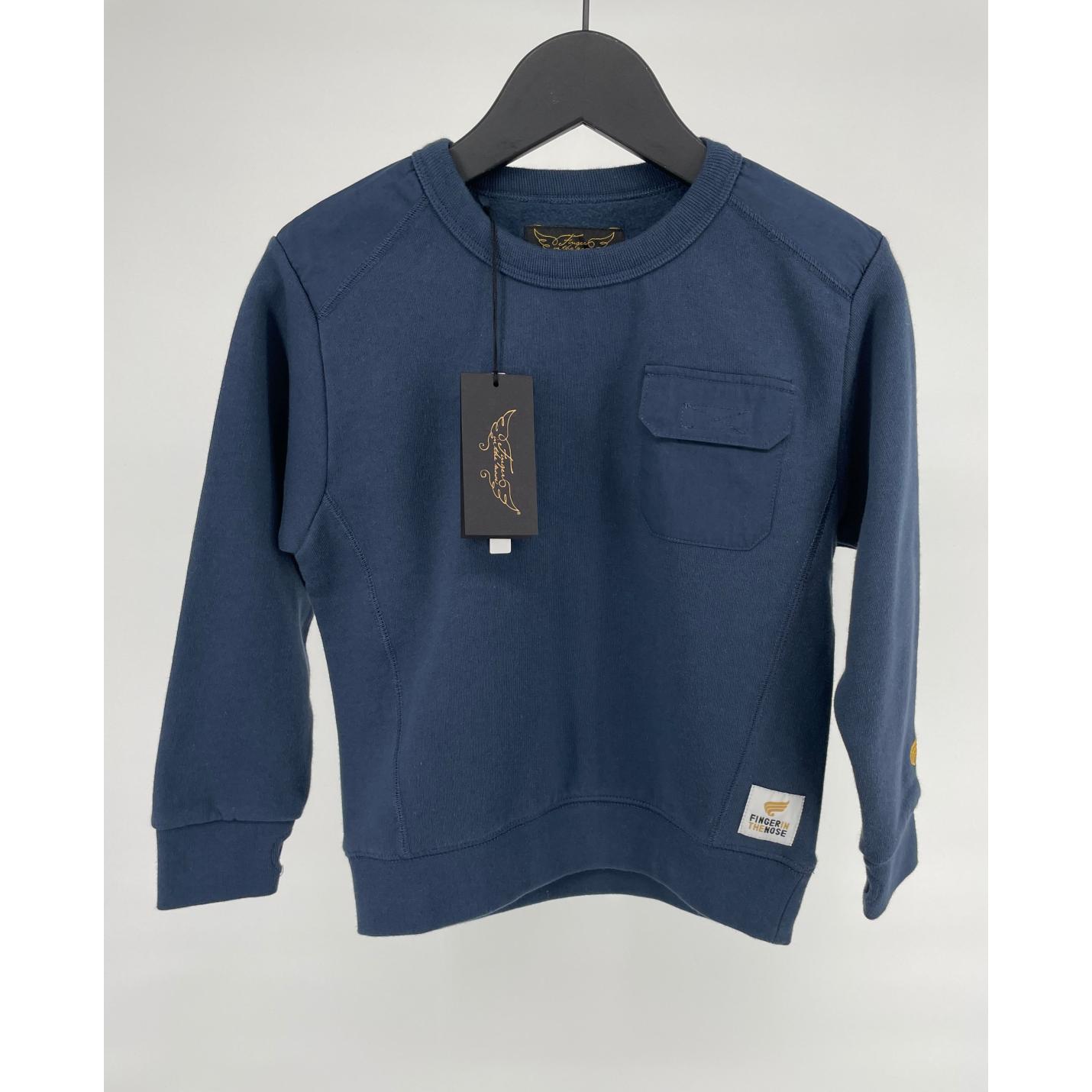 Trui Donkerblauw met Zakje Maat 110