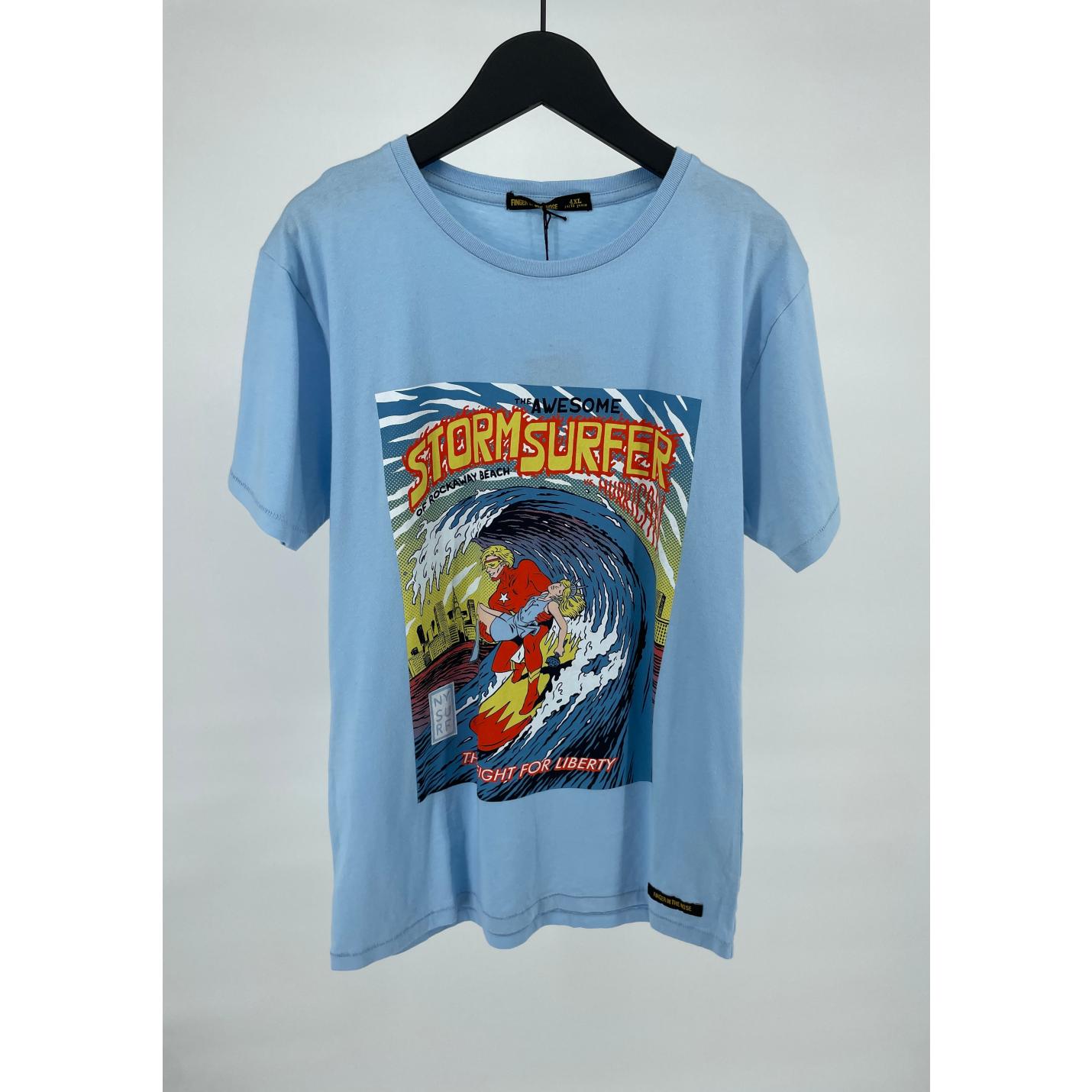 T-shirt Blauw Superheld Storm Surfer Maat 164 / 170; Afbeelding: 2
