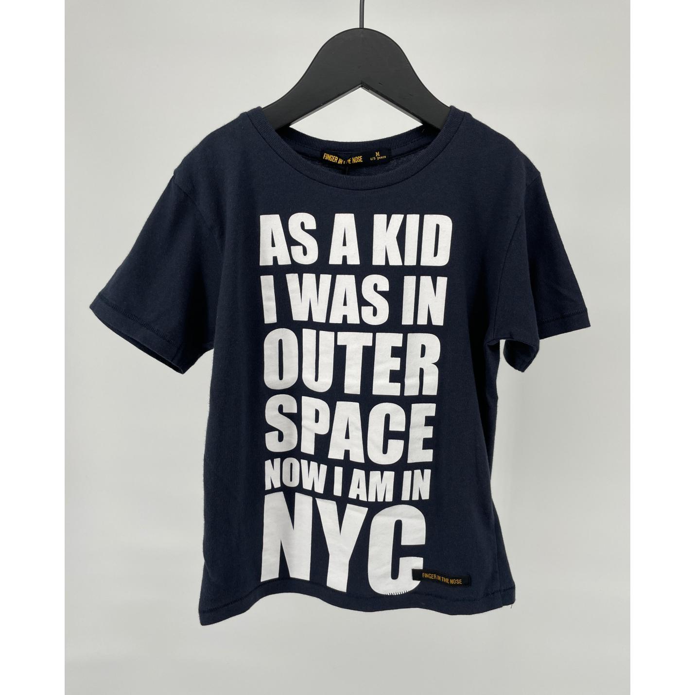 T-shirt Donkerblauw Tekst NYC Maat 110; Afbeelding: 2