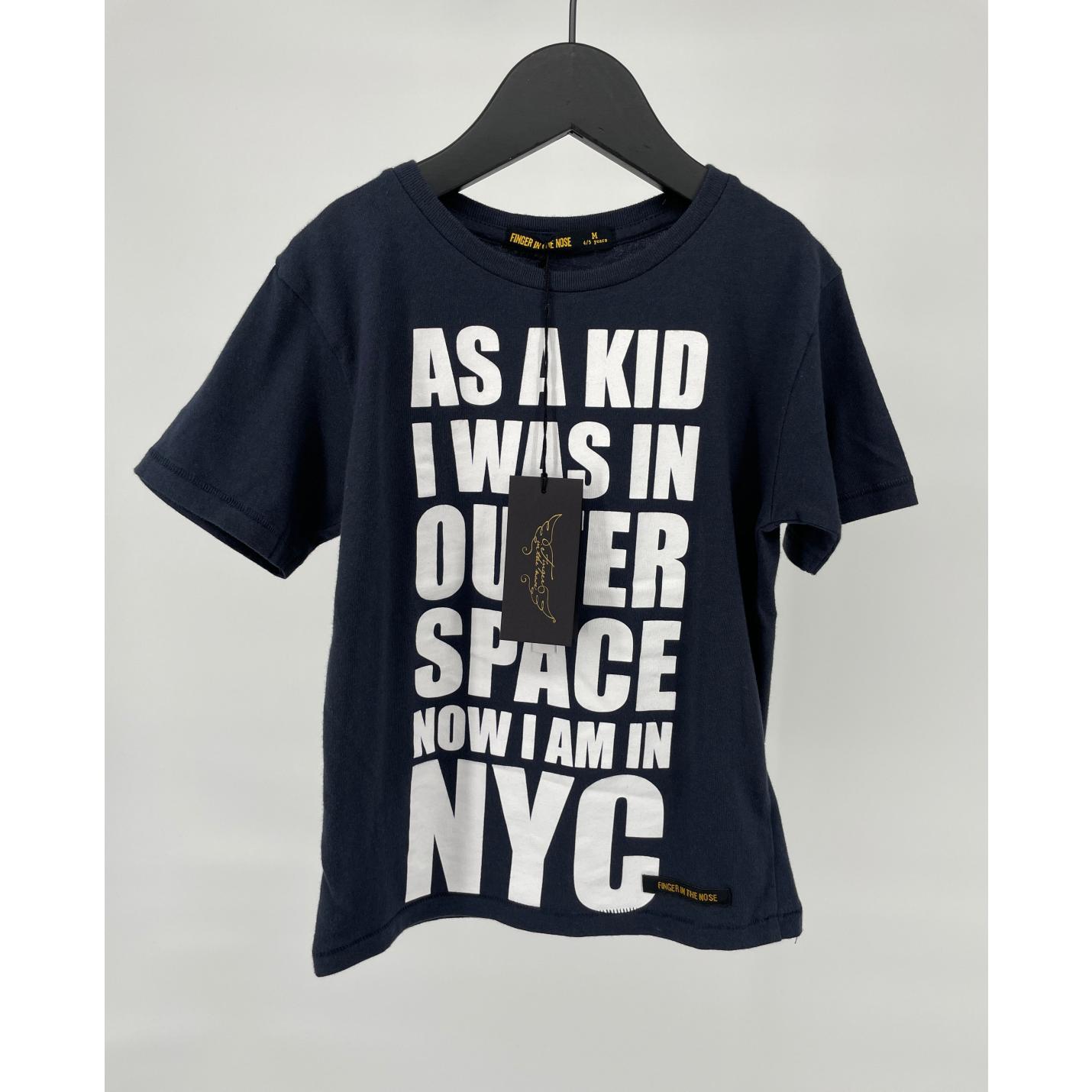 T-shirt Donkerblauw Tekst NYC Maat 110