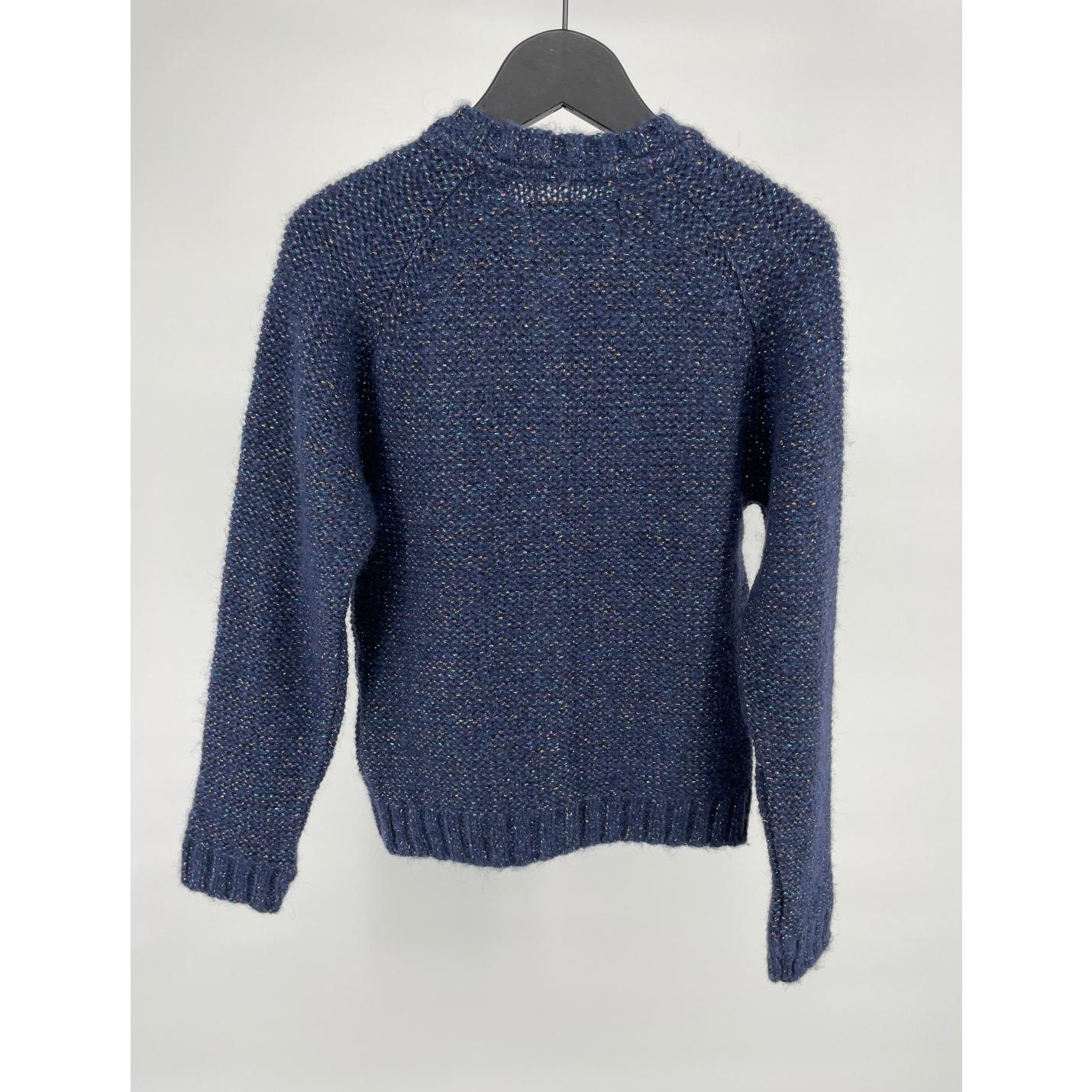 Vest Blauw Glitters Maat 122; Afbeelding: 3