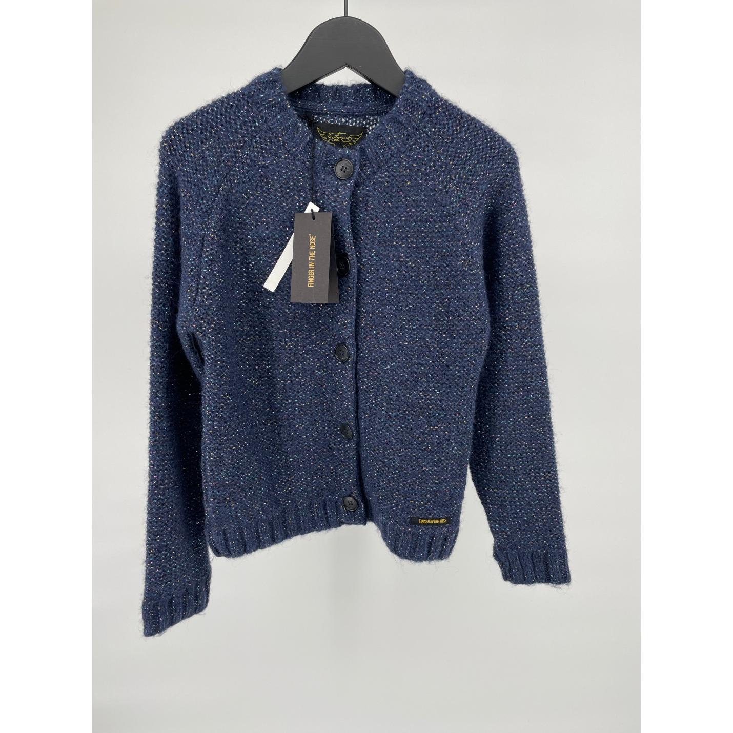 Vest Blauw Glitters Maat 122