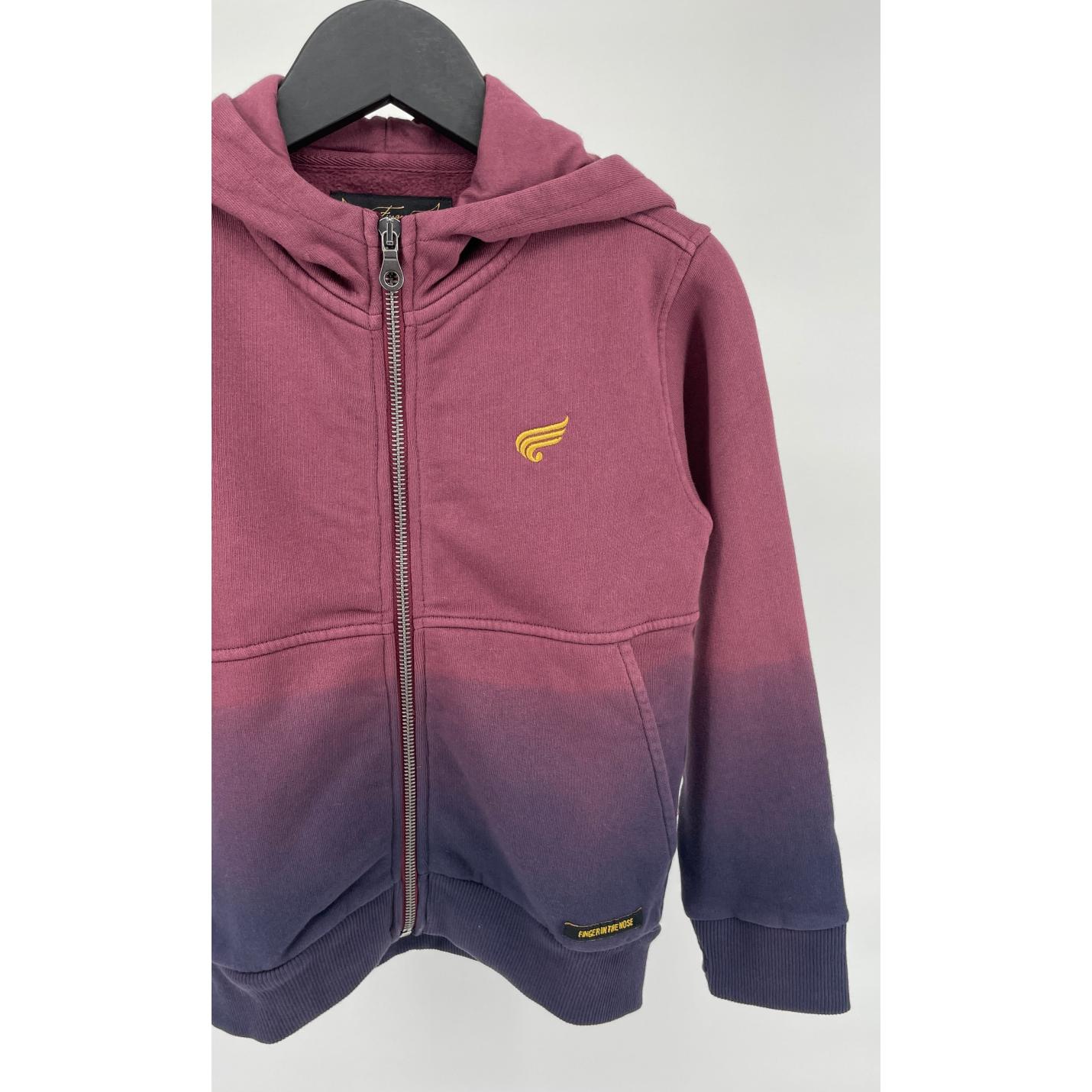 Vest Capuchon Bordeaux Dip Dye Maat 122; Afbeelding: 4
