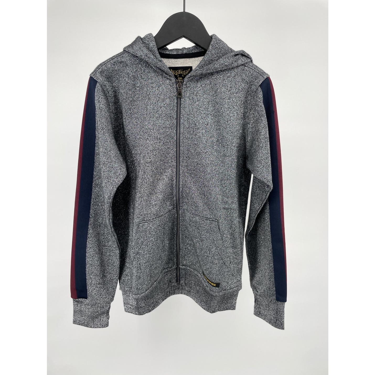 Vest Capuchon Grijs Glitter Maat 146; Afbeelding: 2