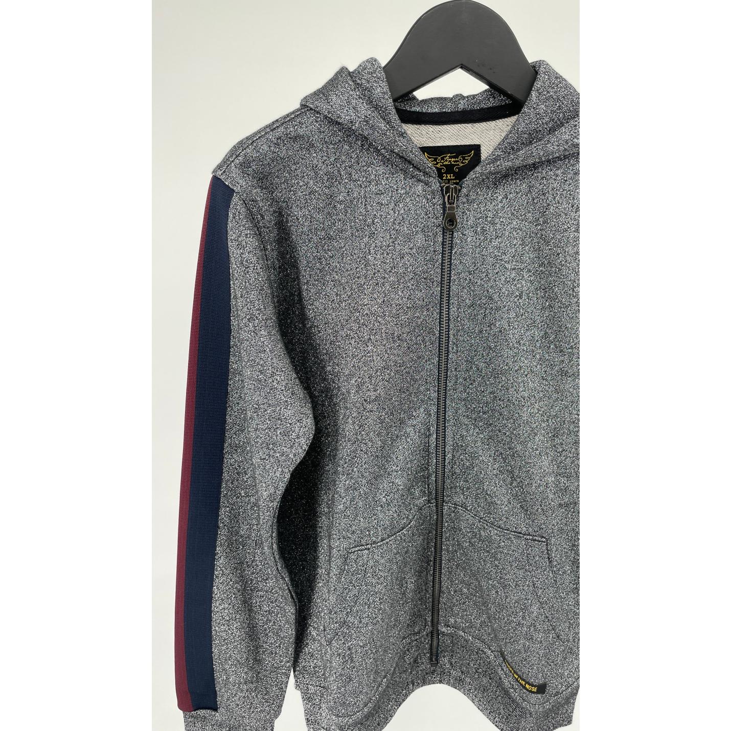 Vest Capuchon Grijs Glitter Maat 146; Afbeelding: 4