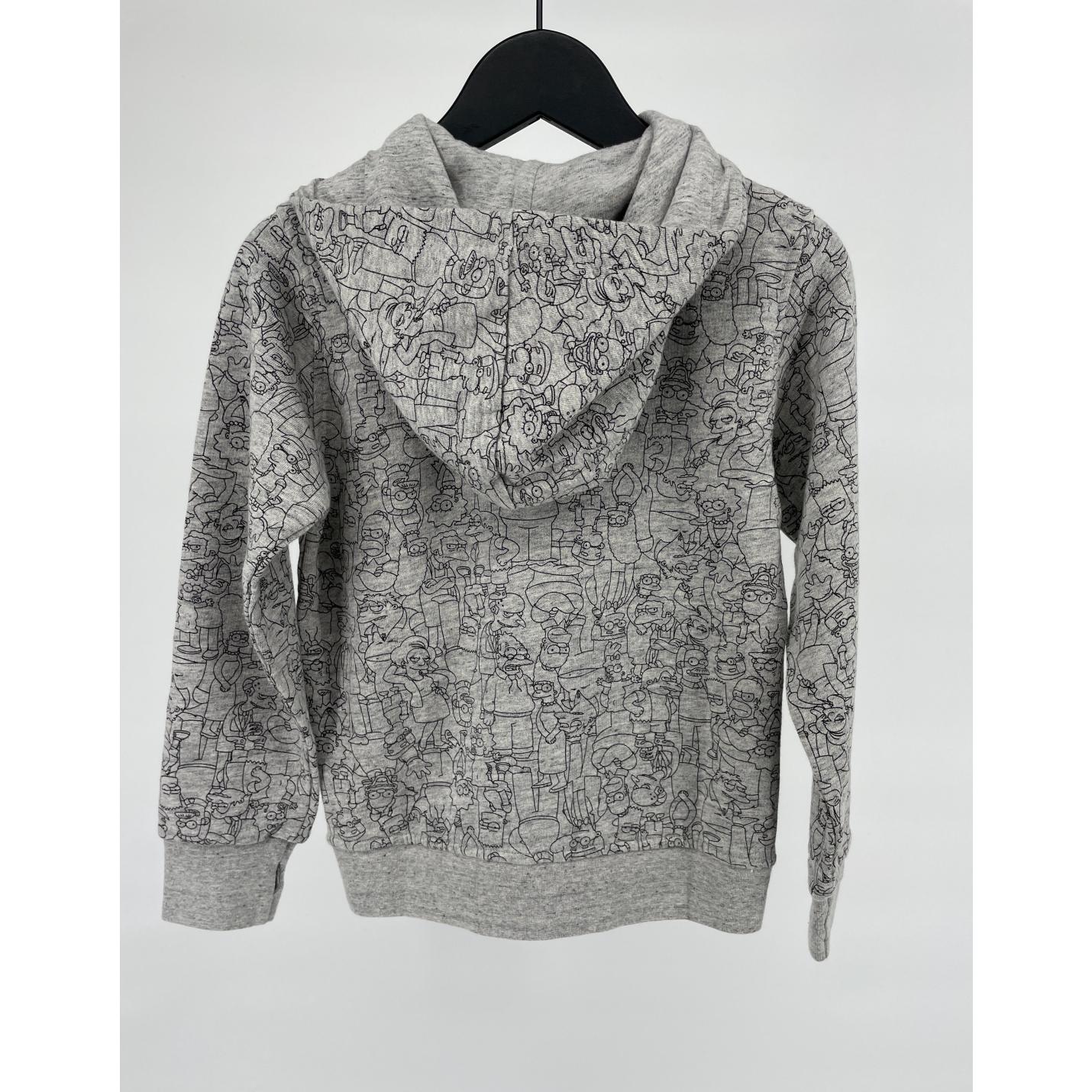 Vest Capuchon Grijs Simpsons Print - 110 - Nieuw; Afbeelding: 4
