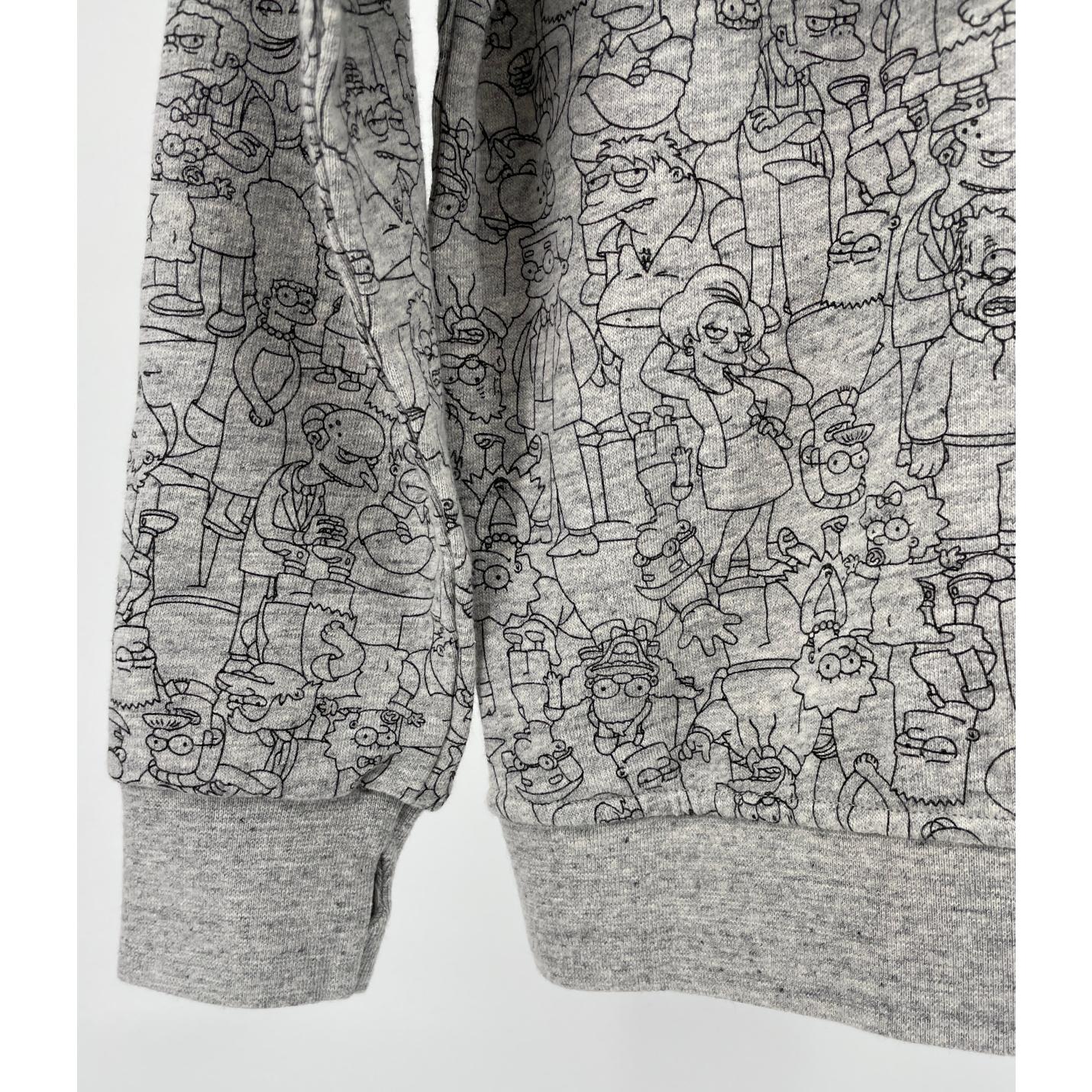 Vest Capuchon Grijs Simpsons Print - 110 - Nieuw; Afbeelding: 6