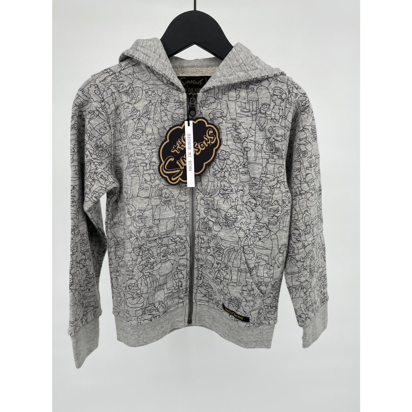 Vest Capuchon Grijs Simpsons Print - 110 - Nieuw; Afbeelding: 2