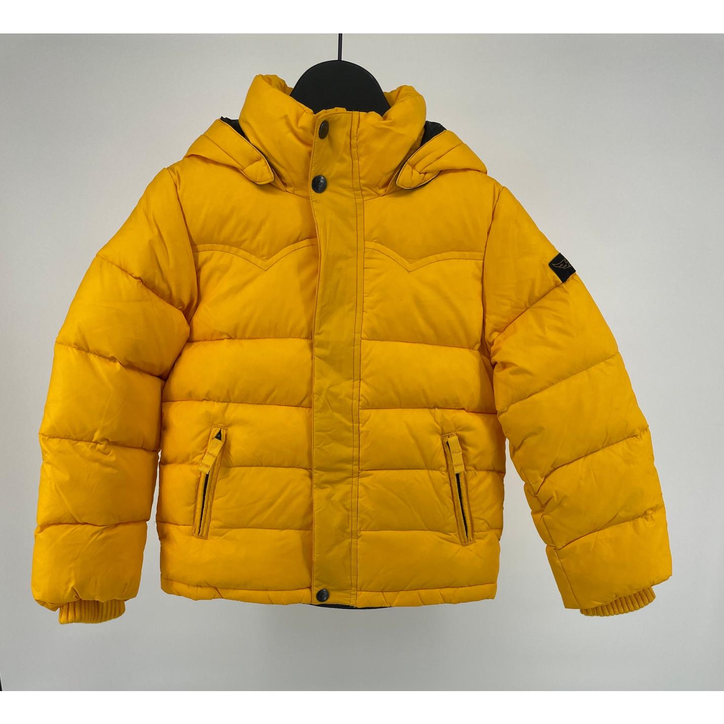 Winterjas Unisex Dons Geel Maat 122; Afbeelding: 2