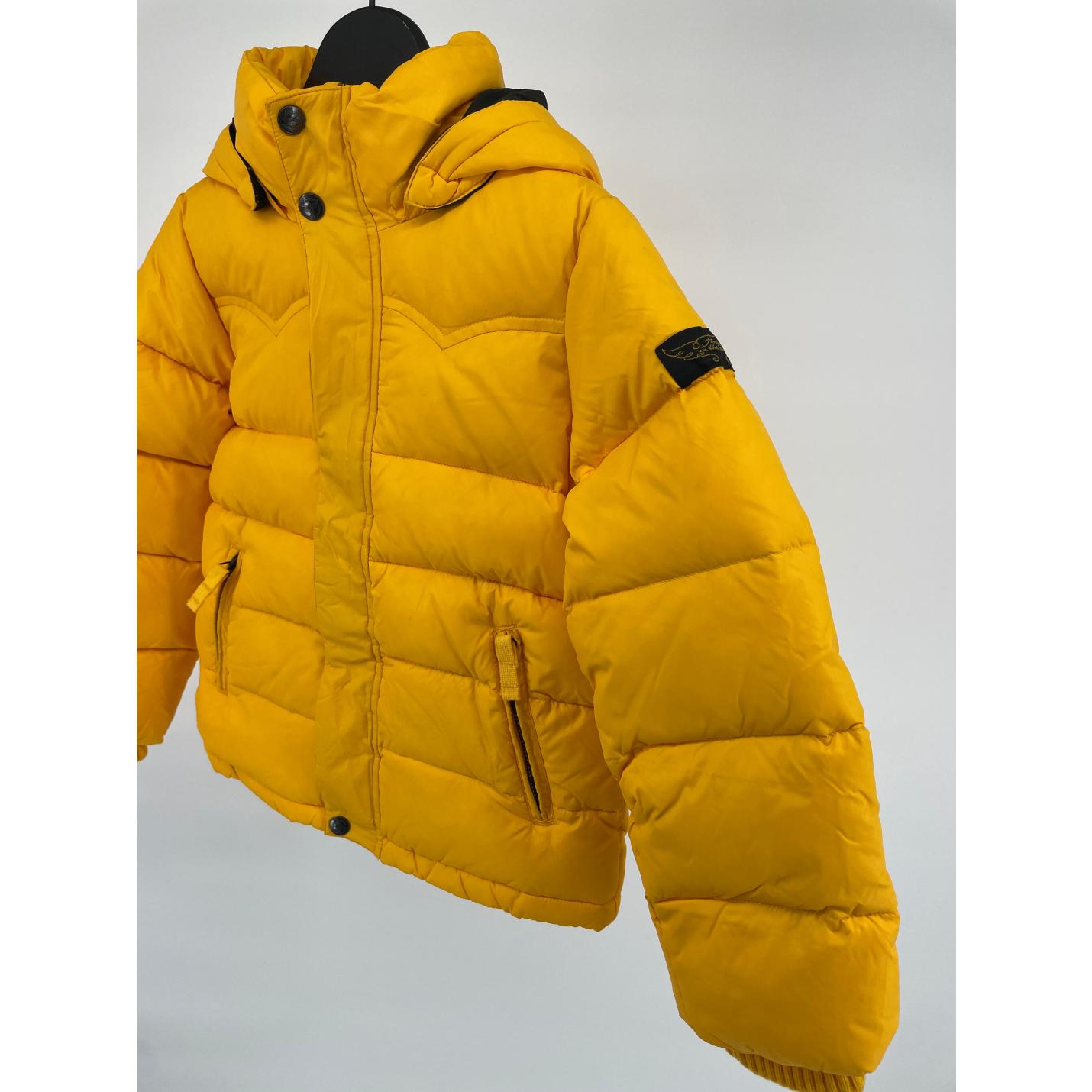 Winterjas Unisex Dons Geel Maat 122; Afbeelding: 4