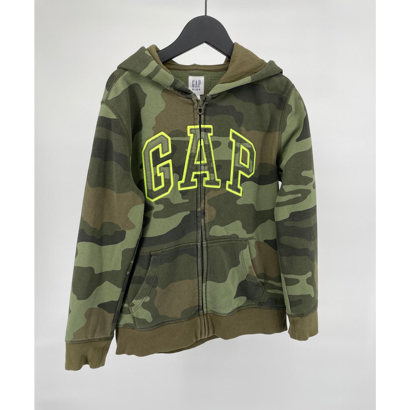 Vest Capuchon Groen Camouflage Maat 140 / 146