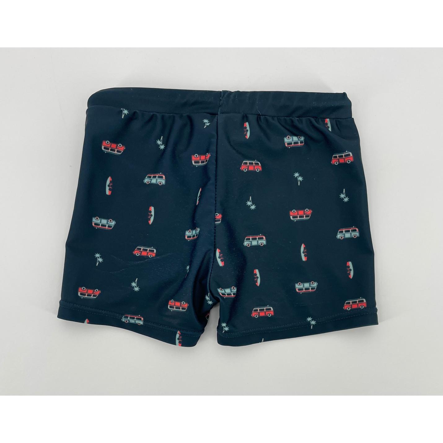 Zwembroek Donkerblauw Print Maat 110 / 116; Afbeelding: 2