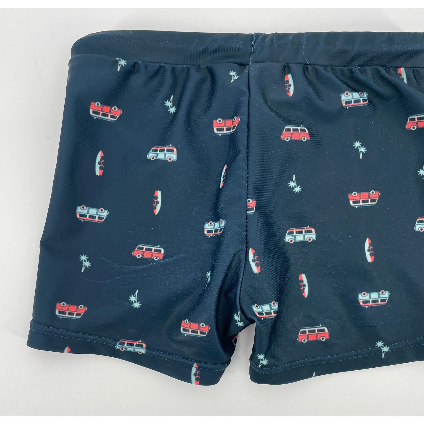 Zwembroek Donkerblauw Print Maat 110 / 116; Afbeelding: 4