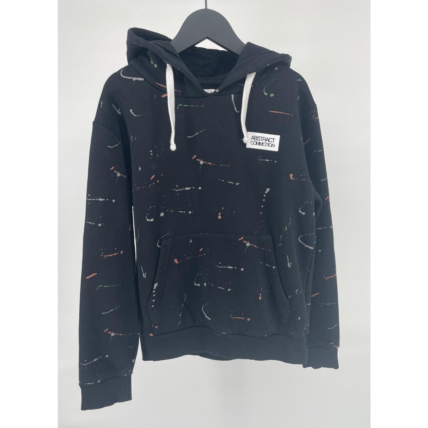 Hoodie Zwart Verfspetters Maat 140 / 146