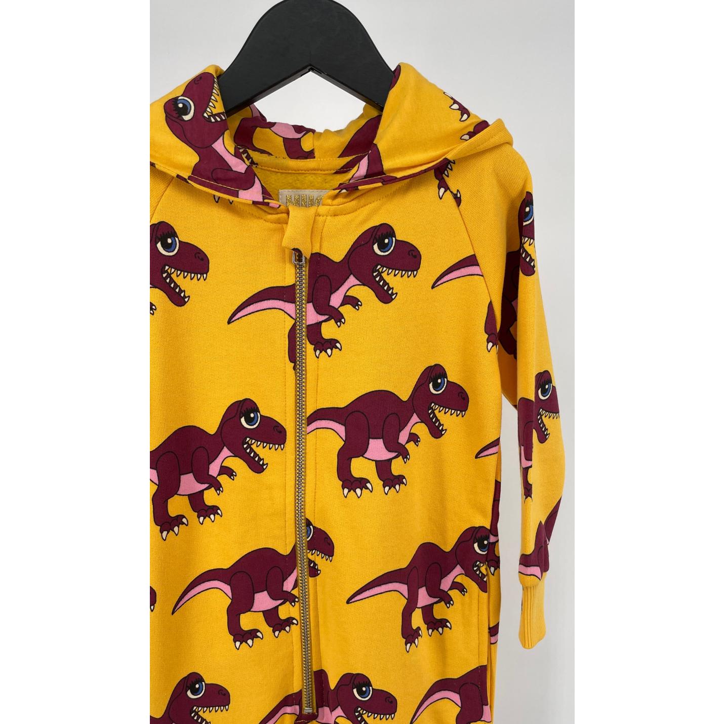 Jumpsuit Capuchon Geel Dino Print - 86 / 92 - Nieuw; Afbeelding: 5
