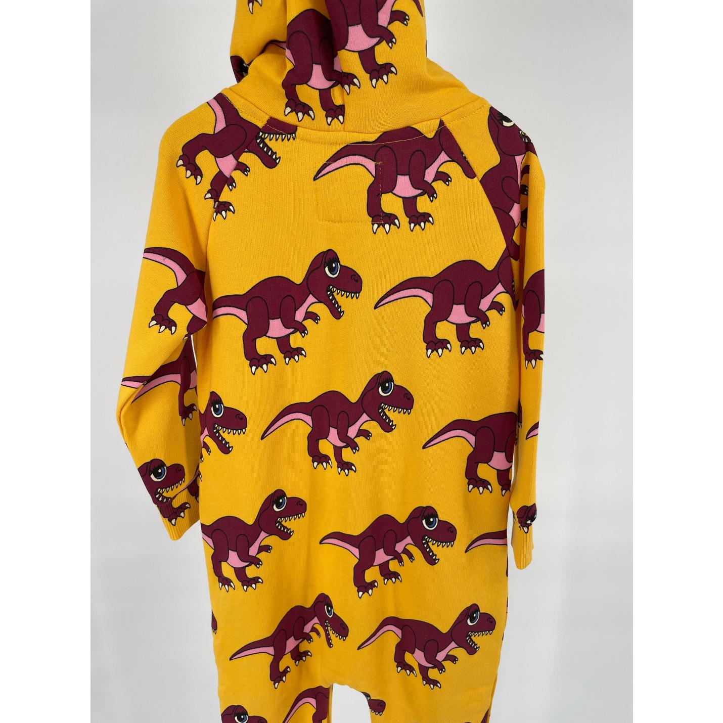 Jumpsuit Capuchon Geel Dino Print - 86 / 92 - Nieuw; Afbeelding: 7
