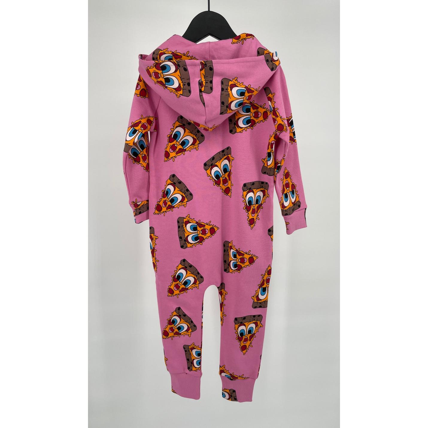 Jumpsuit Capuchon Roze Pizza Punten Print - 86 / 92 - Nieuw; Afbeelding: 4