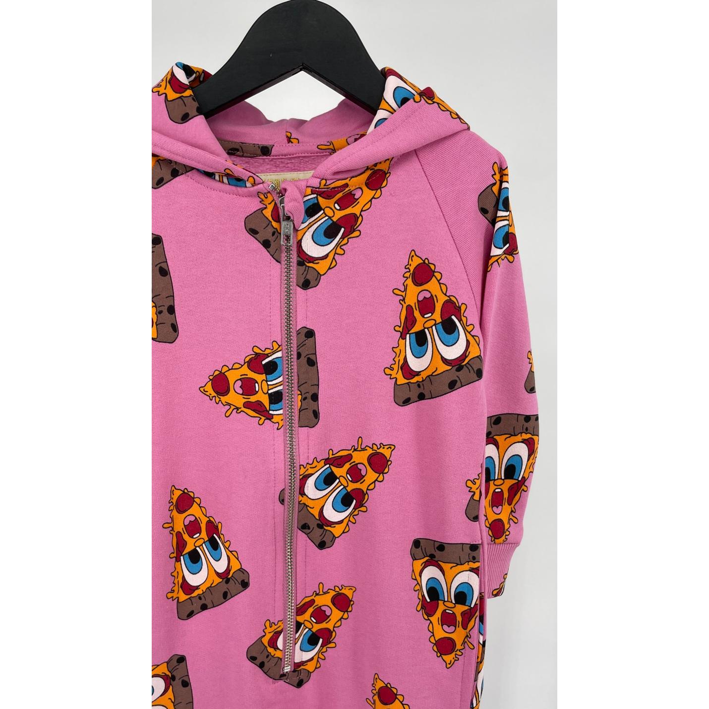 Jumpsuit Capuchon Roze Pizza Punten Print - 86 / 92 - Nieuw; Afbeelding: 5