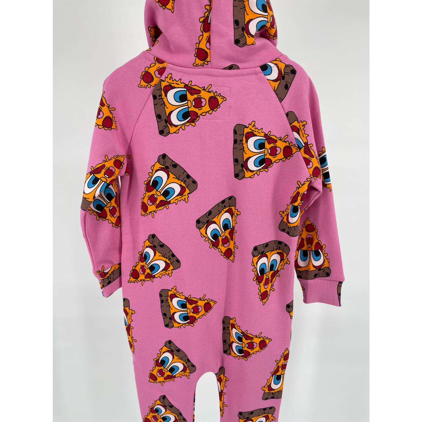 Jumpsuit Capuchon Roze Pizza Punten Print - 86 / 92 - Nieuw; Afbeelding: 7