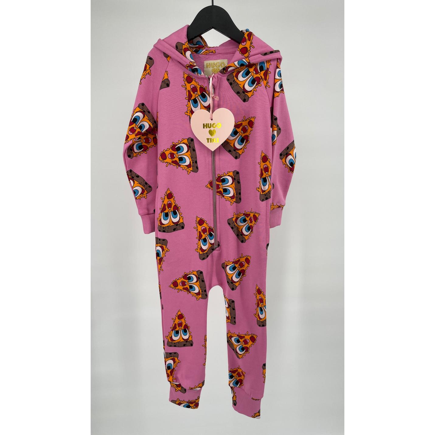 Jumpsuit Capuchon Roze Pizza Punten Print - 86 / 92 - Nieuw; Afbeelding: 9