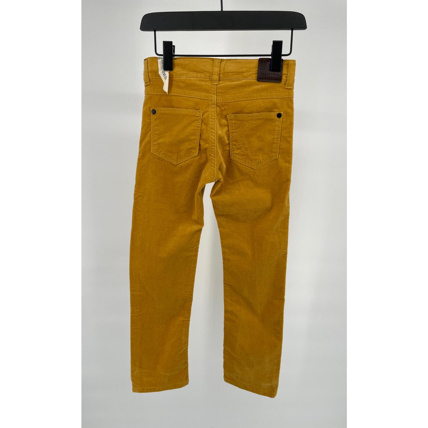 Broek Velours Geel Slim Fit Maat 122; Afbeelding: 3