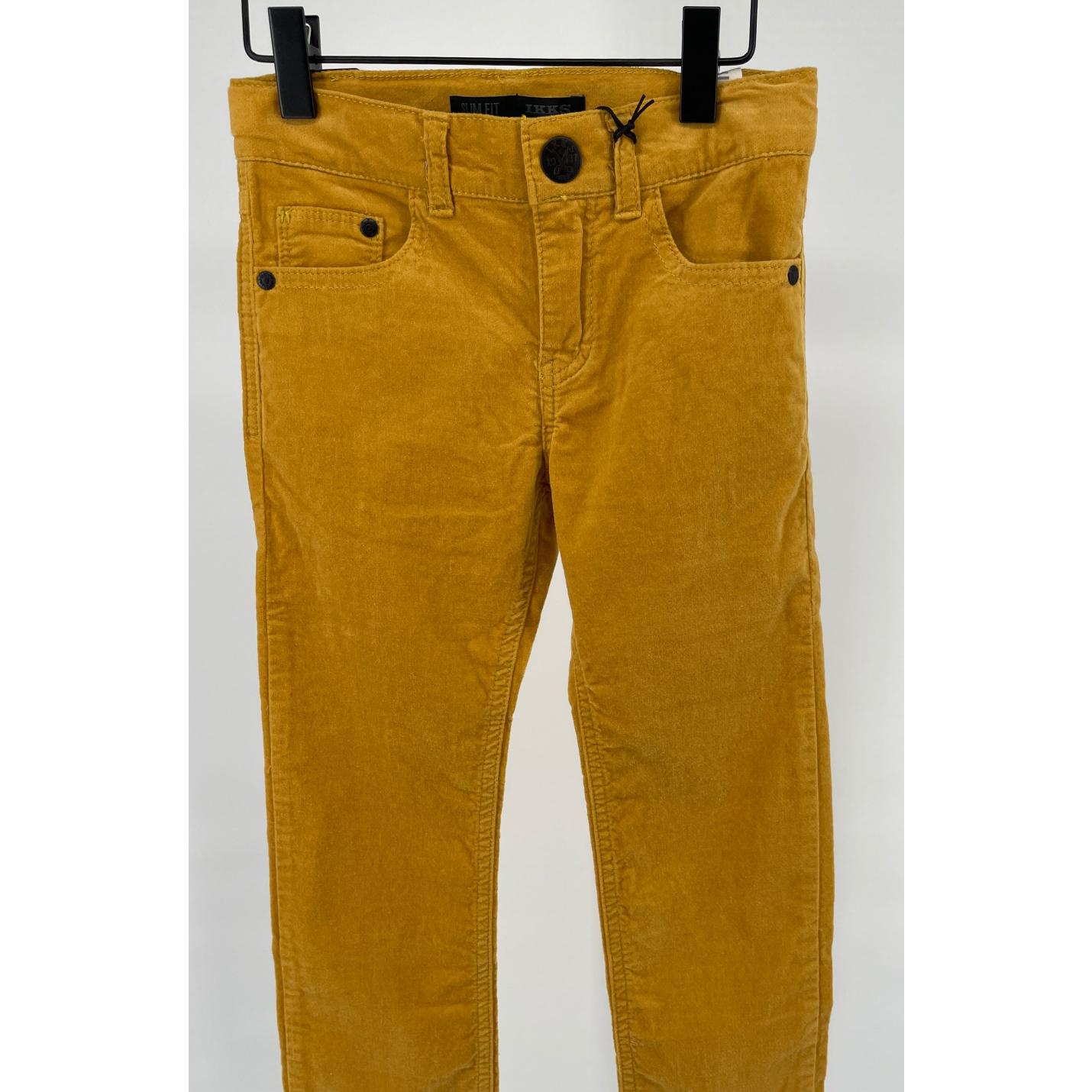 Broek Velours Geel Slim Fit Maat 122; Afbeelding: 4