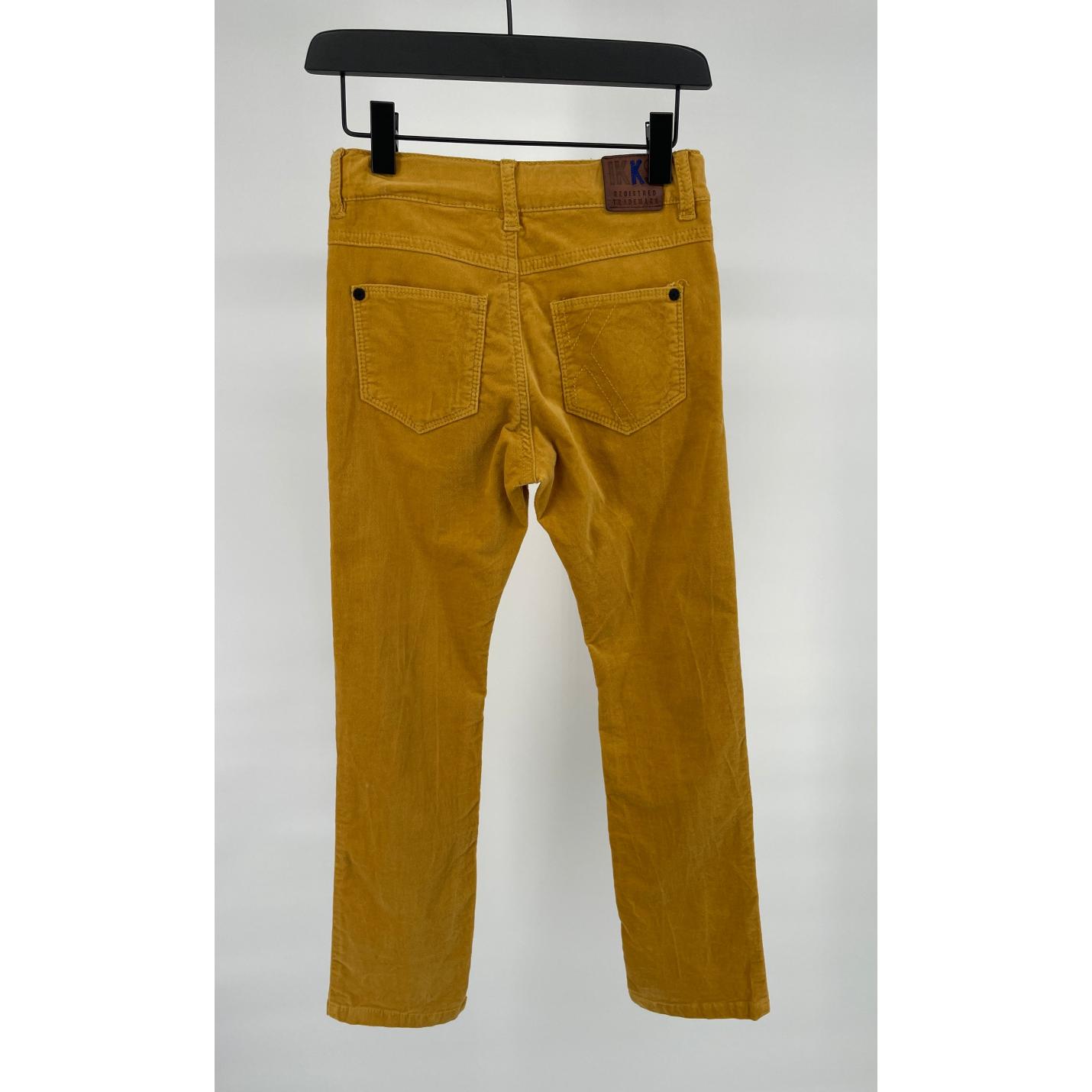 Broek Velours Geel Slim Fit Maat 128; Afbeelding: 2